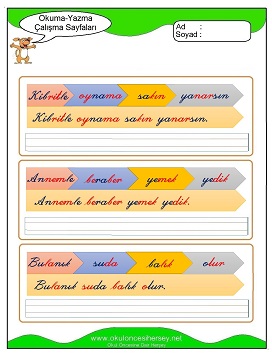 B sesi Çalışma Sayfaları